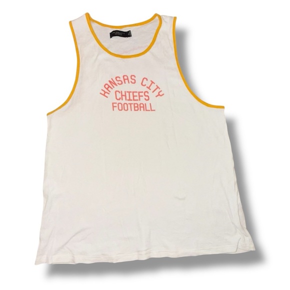 JUNK FOOD CLOTHING KANSAS CITY CHIEFS WOMENS WHITE BINDING TANK TOP XXL - Picture 5 of 11